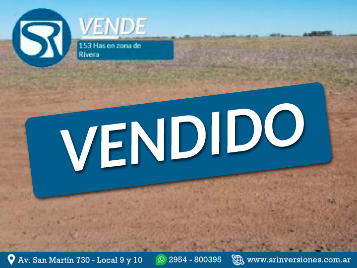 VENDE: CAMPO 153 HECTÁREAS EN ZONA DE RIVERA &#8211; BUENOS AIRES