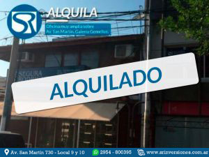 ALQUILA: OFICINA EN Av. SAN MARTÍN &#8211; GALERÍA GEMELLUS