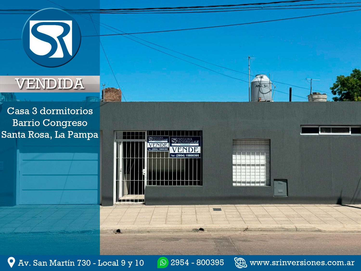 VENDIDA: CASA 3 DORMITORIOS EN BARRIO CONGRESO SOBRE CALLE LUTHER KING