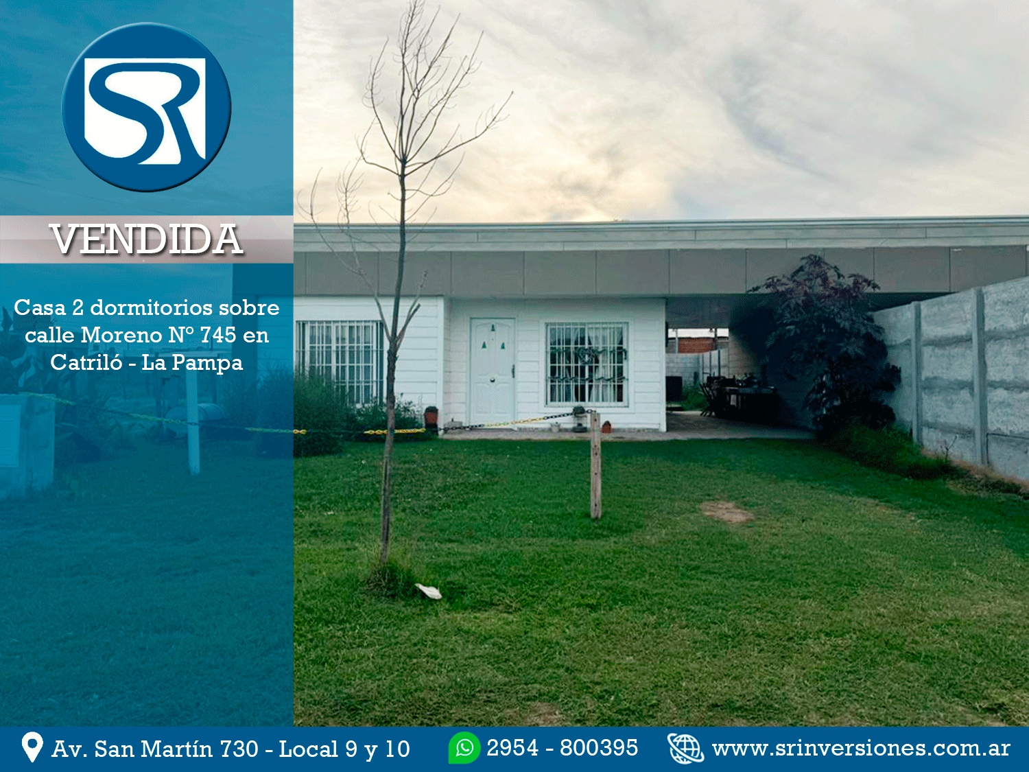 VENDIDA: NUEVO INGRESO &#x1f3e0; CASA DE 2 DORMITORIOS EN CATRILÓ, LA PAMPA