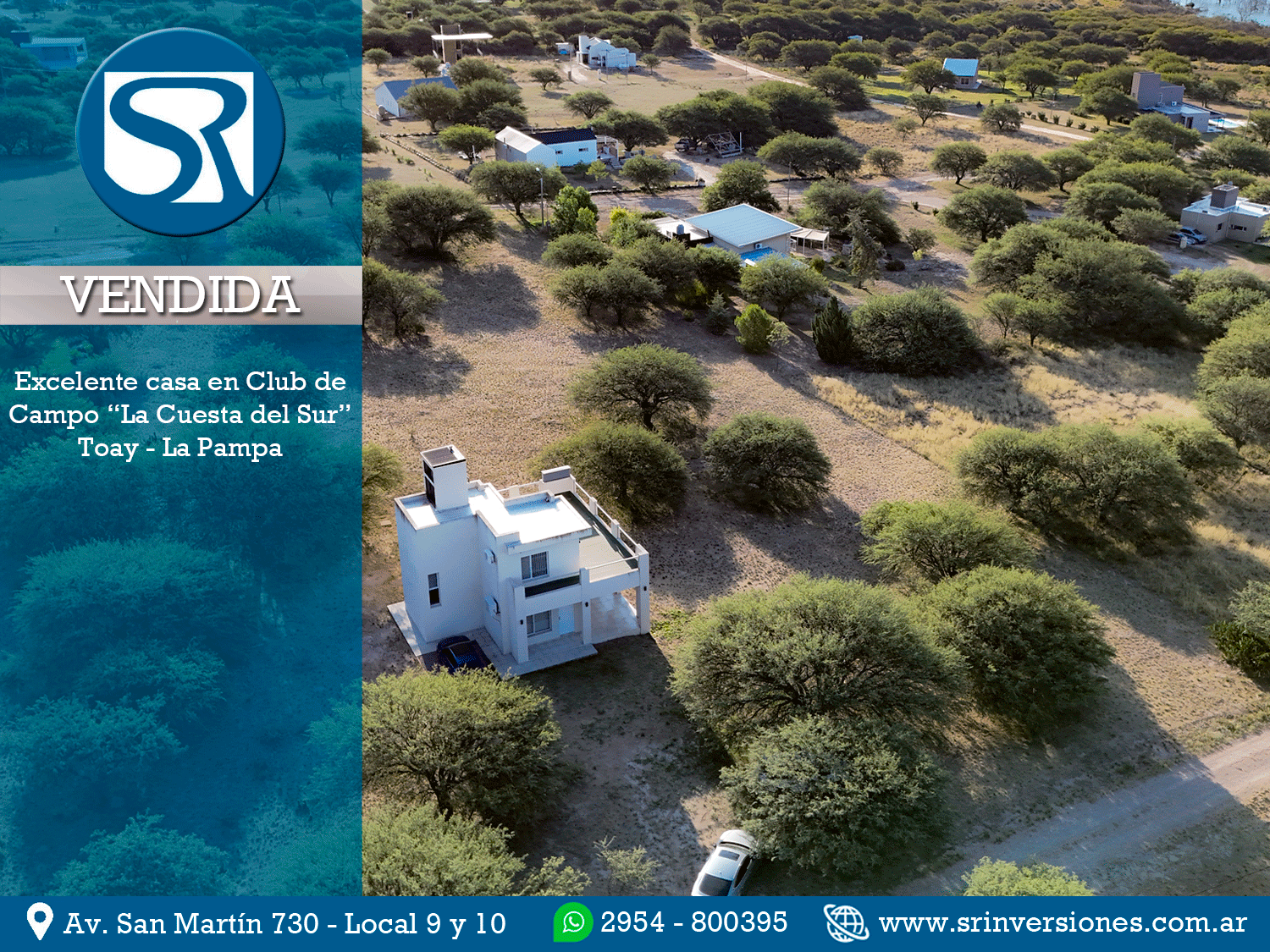 VENDIDA: EXCELENTE CASA EQUIPADA EN CLUB DE CAMPO CUESTA DEL SUR, TOAY