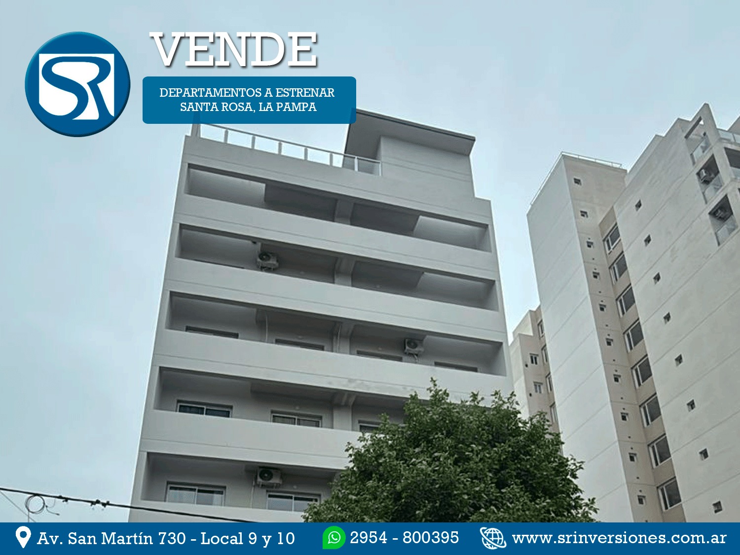 SRI VENDE: DEPARTAMENTO A ESTRENAR 1 DORMITORIO EN PLENO CENTRO DE SANTA ROSA