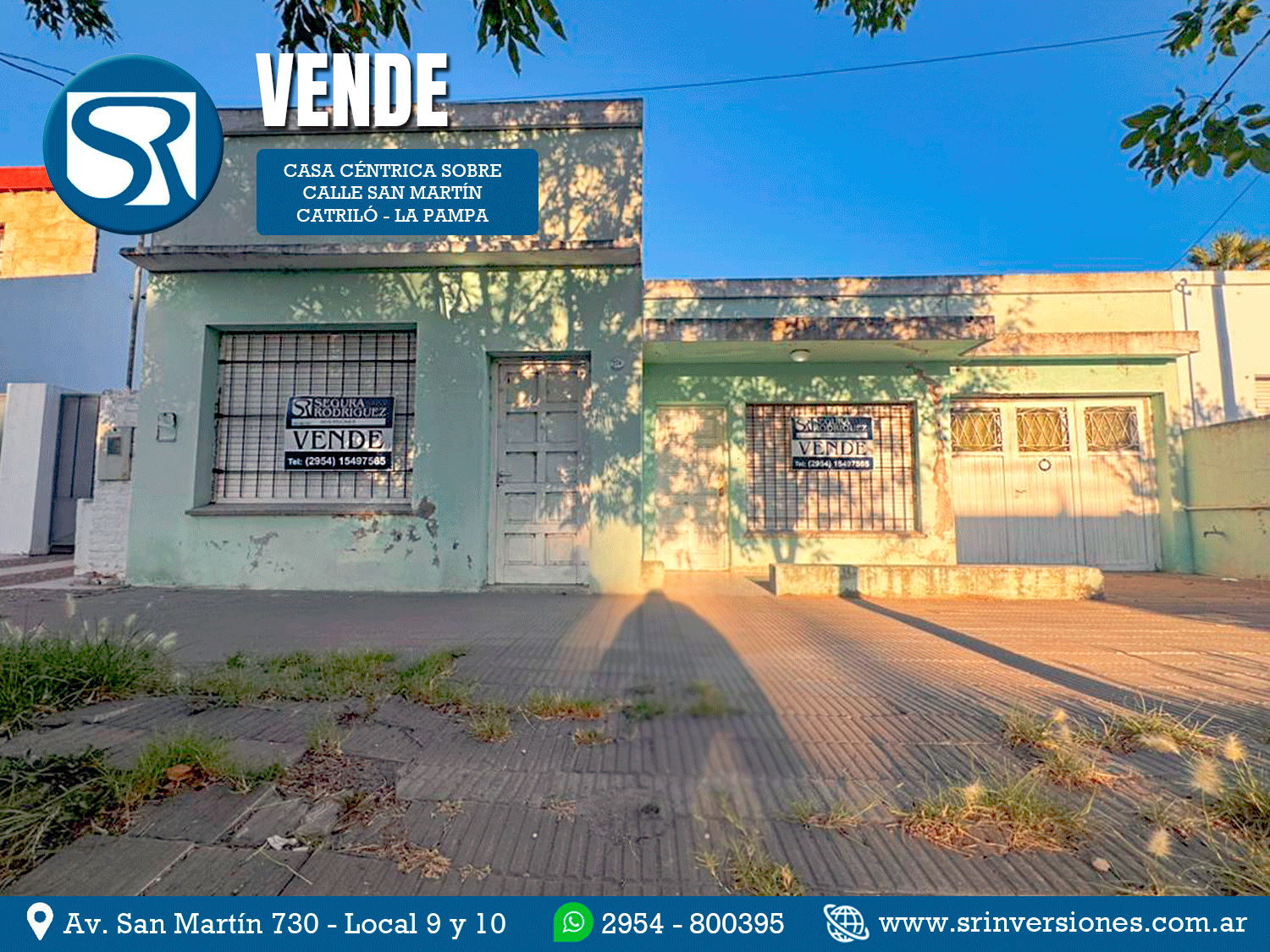 SRI VENDE: CASA CÉNTRICA EN INMEJORABLE UBICACIÓN &#8211; CATRILÓ, LA PAMPA