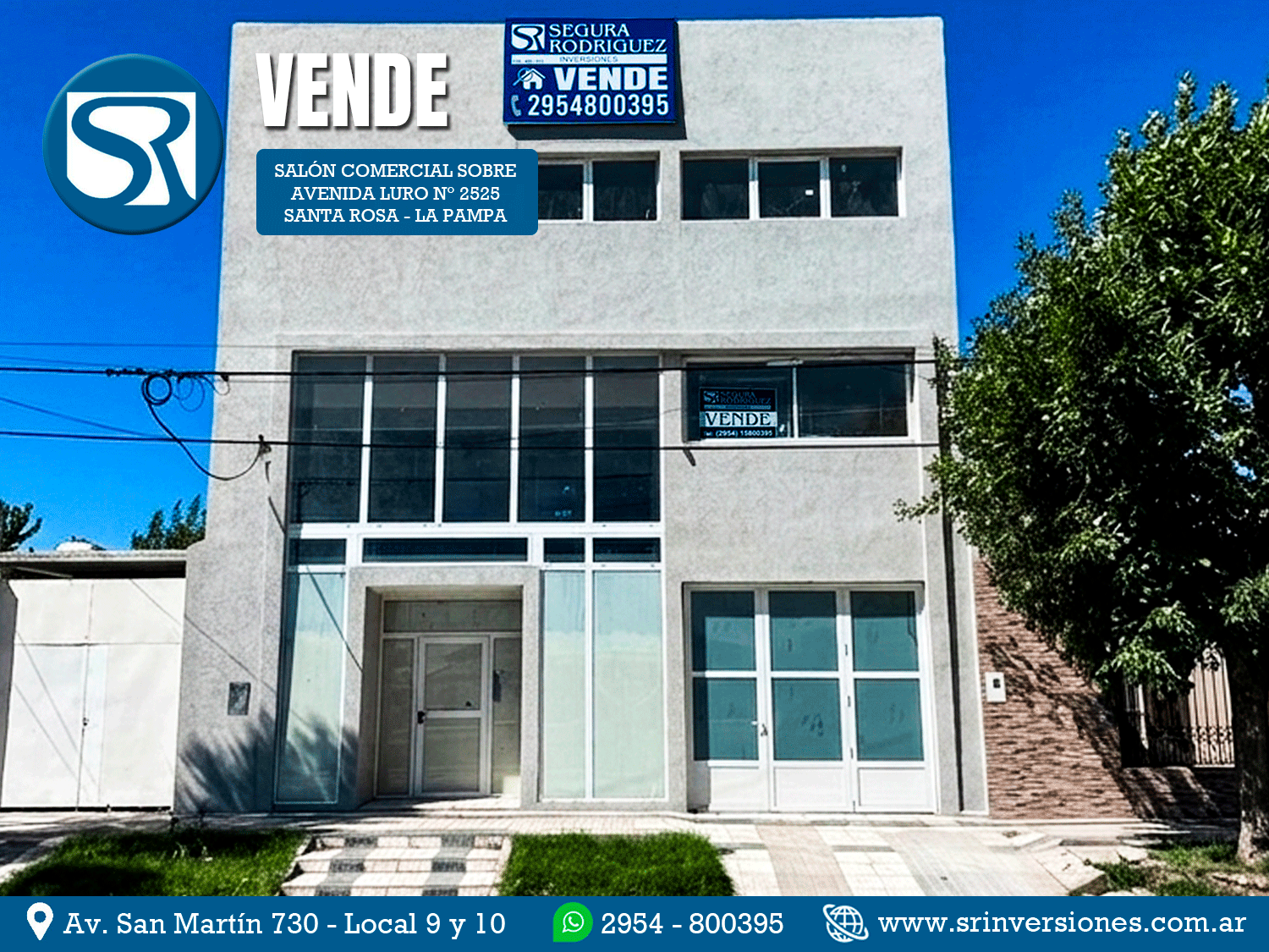 SRI PROPIEDADES VENDE: EXCELENTE SALÓN COMERCIAL A ESTRENAR