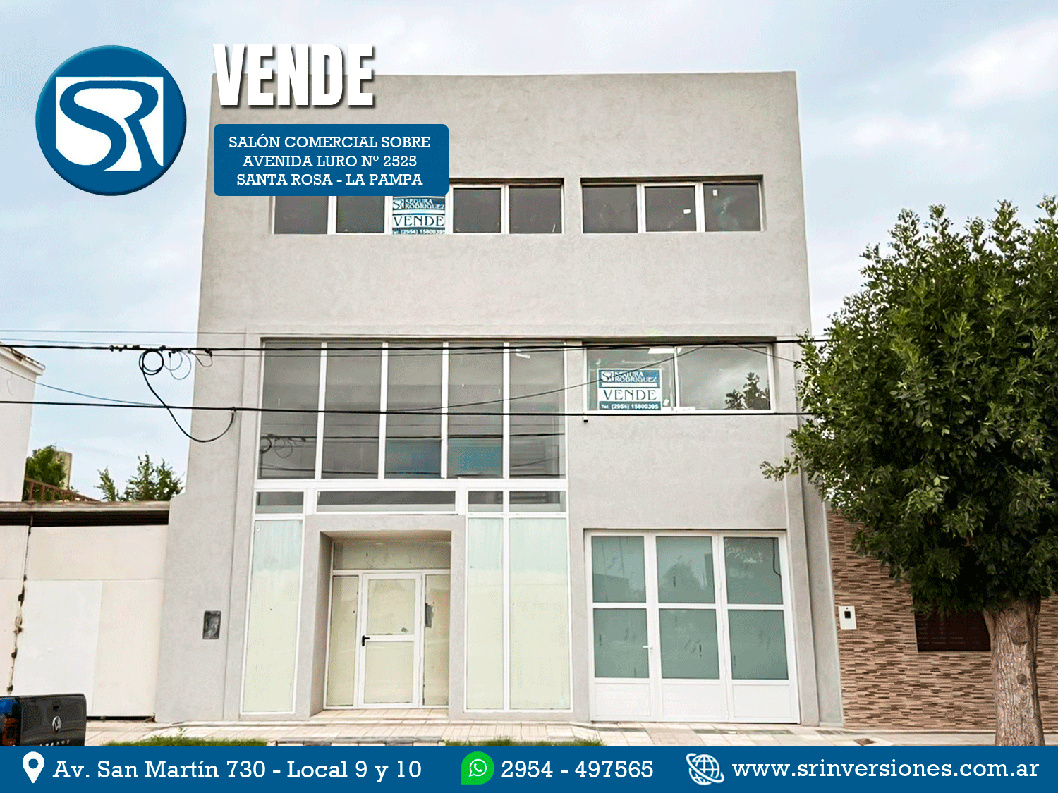 SRI PROPIEDADES VENDE: EXCELENTE SALÓN COMERCIAL A ESTRENAR